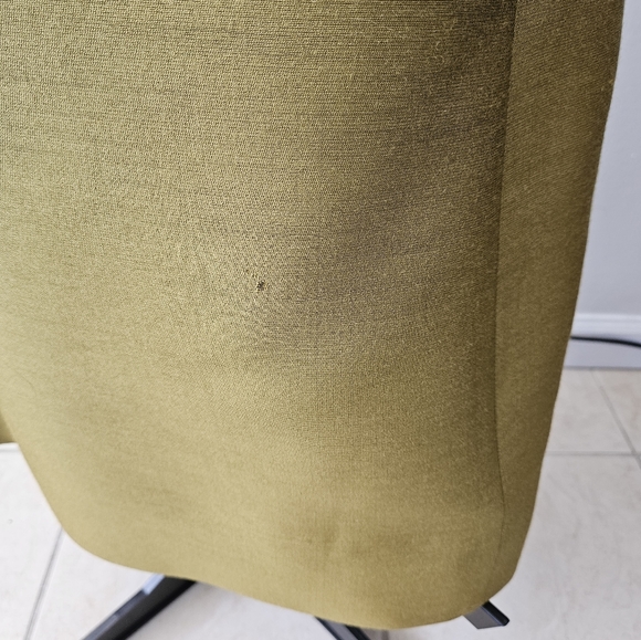 VTG 1960s MCM/mod mandarin collar 3/4 sleeve green wool/silk car coat/dress 14 - Picture 4 of 7